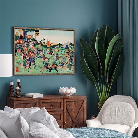 Battle at Kawanakajima: Buy Japanese Painting & Art Prints Online ...