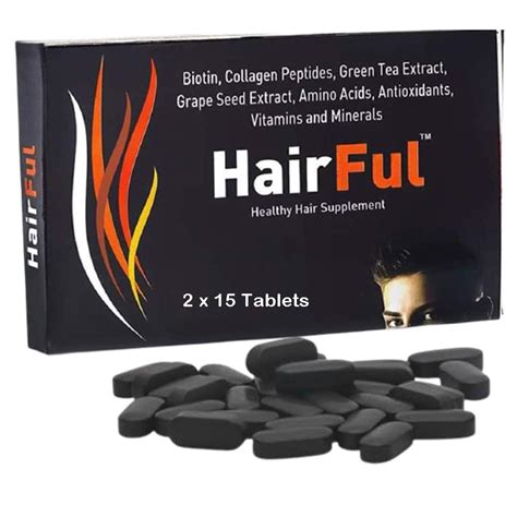 HairFul Tablets for Biotin Hair Fall Tablet | Collagen Peptides | Green ...