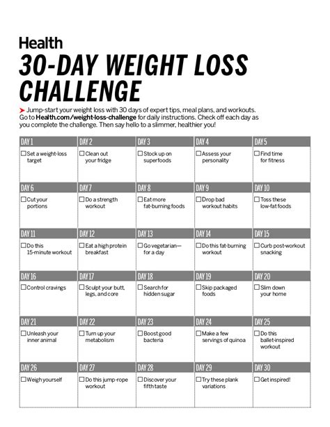 6+ 30-Day Workout Plan to Lose Weight Examples - PDF | Examples