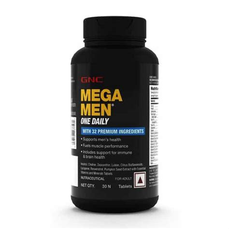 Buy GNC MEGA MEN ONE DAILY MULTIVITAMIN FOR MEN | 32 PREMIUM ...