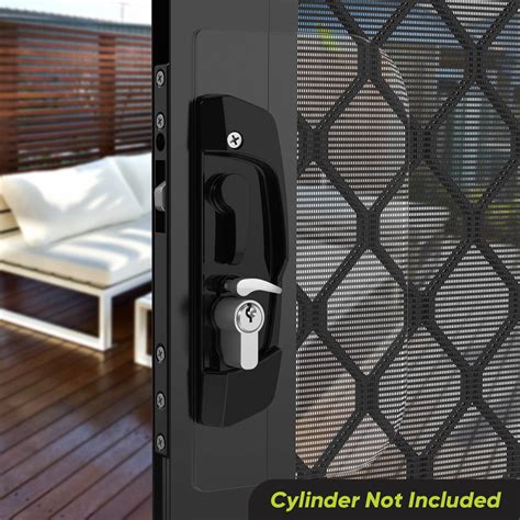 R8822BLK Non-Keyed Sliding Screen Door Lock Black | Rolltrak