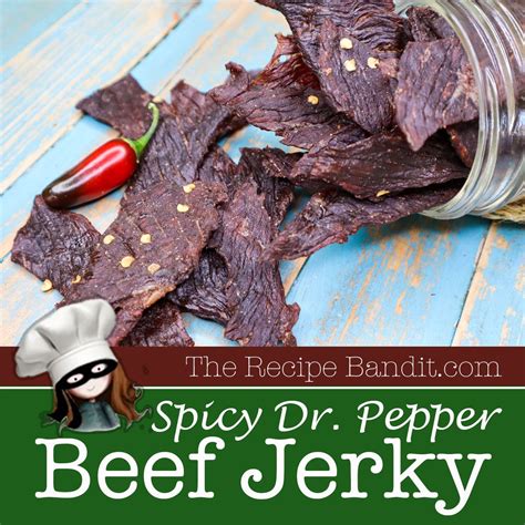 Spicy Dr. Pepper Beef Jerky | Recipe | Beef jerky recipes, Beef jerky, Homemade beef