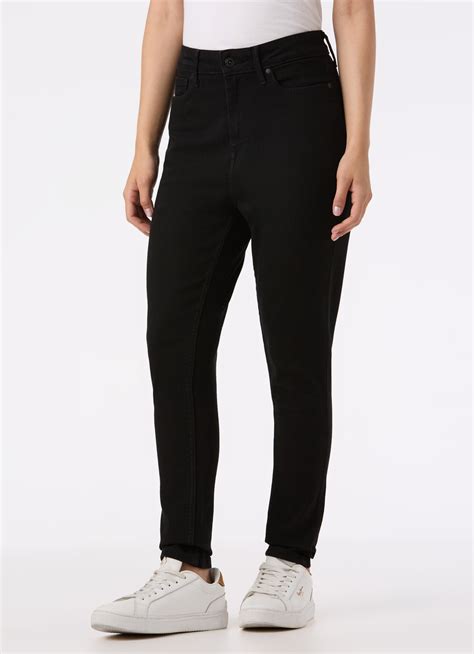 Women Black High Rise Skinny Fit Stretchable Jeans | Pepe Jeans India