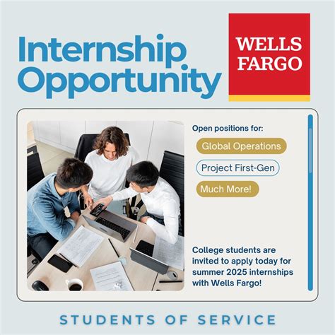 Check out this great internship opportunity with Wells Fargo! College ...
