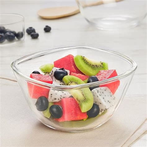 Buy Borosil 780 ml Square Shape Serving & Mixing Bowl | Borosilicate ...