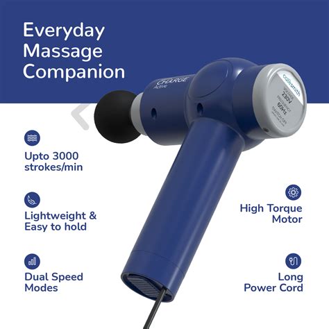 Buy Caresmith Charge Active Corded Massage Gun - Blue Online at Best ...