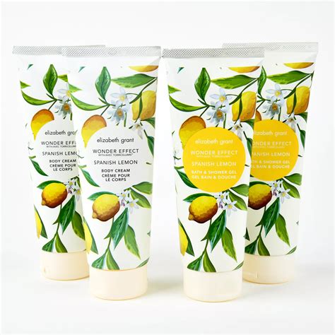 Elizabeth Grant Bagnoschiuma 2x240ml +crema corpo 2x240ml Spanish Lemon ...