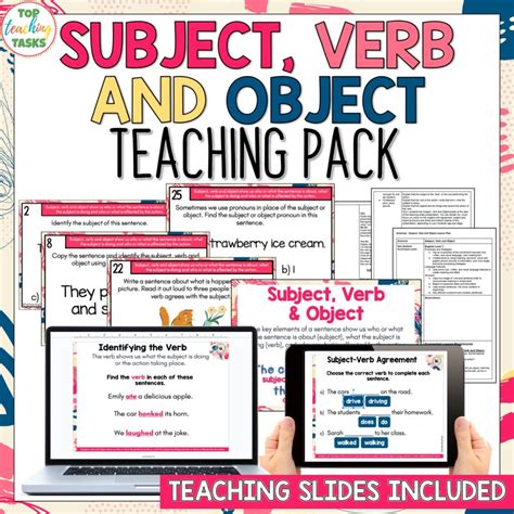 Subject Verb Object Worksheets - prntbl.concejomunicipaldechinu.gov.co