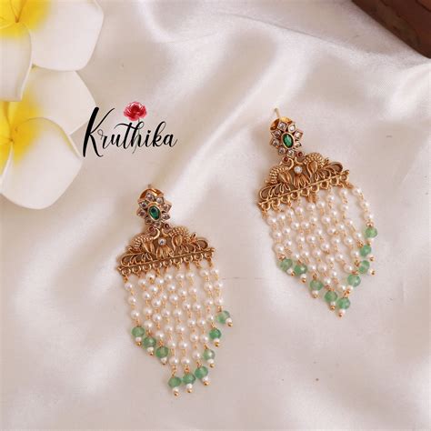 Trendy Peacock Jhumkas E456 – Kruthika Jewellery