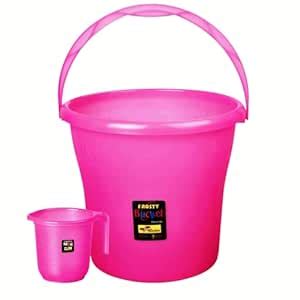 Rishta Frosty 20 Liter Plastic Bucket with Mug 1.5L Made with Virgin PP ...