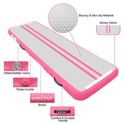 Snapklik.com : 13 Ft Inflatable Gym Mats 4 Thick Air Mat Tumble Track ...