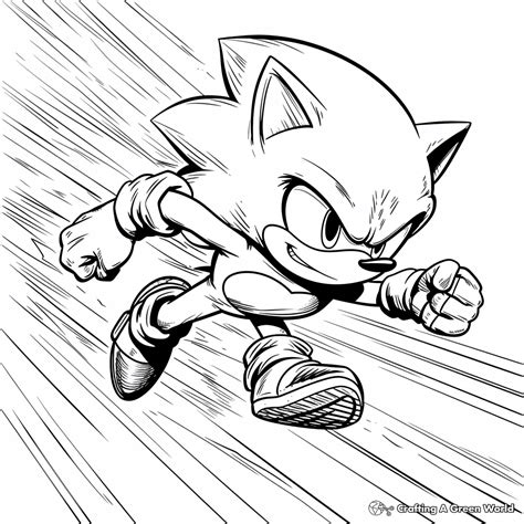 Super Sonic Coloring Pages - Free & Printable!