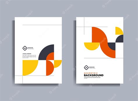 Flyer brochure design template business cover geometric theme circles ...