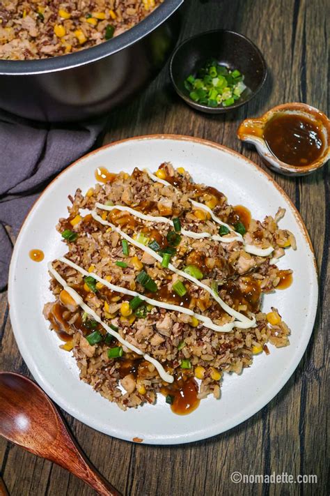 Rice Cooker Teriyaki Chicken Rice - Nomadette