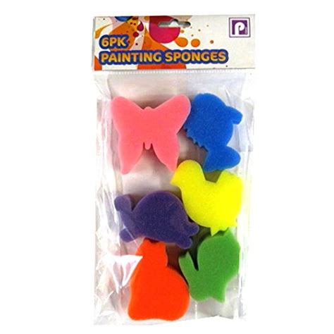 Pennine Children's Painting Sponges - Animals Scene Shapes Pack of 6 ...