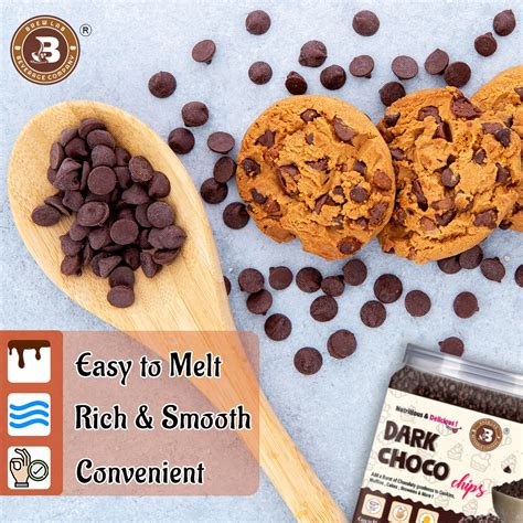 Brew Lab Dark Compound Chips-250g for Cake Decoration,cookies Chips (250 g)