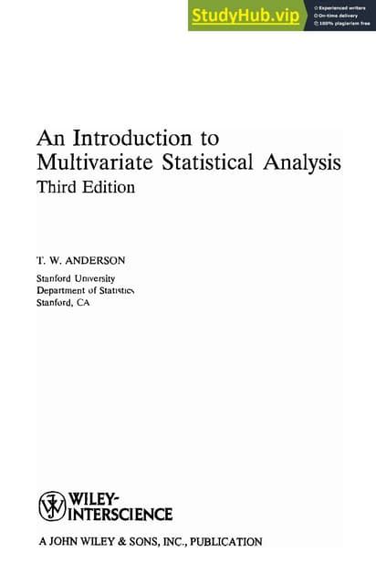 Multivariate Statistical Analysis 的图像结果