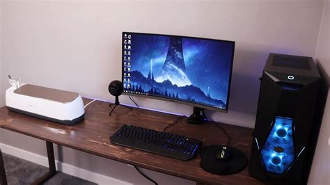 DIY Computer Desk | Cable Management, Storage, LED's : 13 Steps (with ...