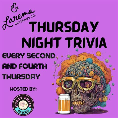 Larema BevCo Trivia, Larema Beverage Company, Rocky Mount, 9 January ...