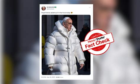 Pope Francis’ image wearing a puffer jacket is AI-generated
