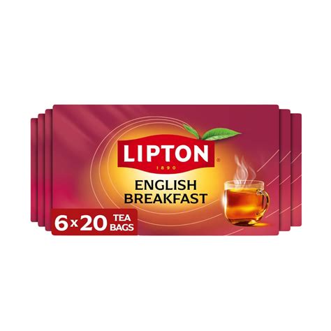 Lipton English Breakfast Tea Bags, Flavored Teabags, 120 Total Bags ...