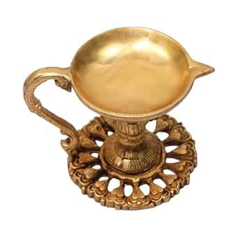 Buy Poshify Big BrassDiya for Home Decor, Lighting, and Spiritual ...