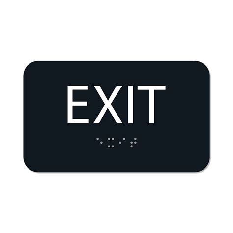 Alpha Dogada Signs Braille Exit Sign For Business 3x5 Inch | Desertcart ...