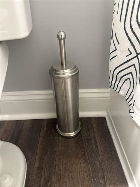 Ridged Stainless Steel Toilet Bowl Brush | At Home