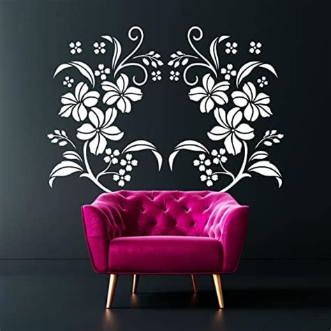 ARandNJ Stencils for Wall Painting Pack of 1 (Size:- 16X24 Inch ...