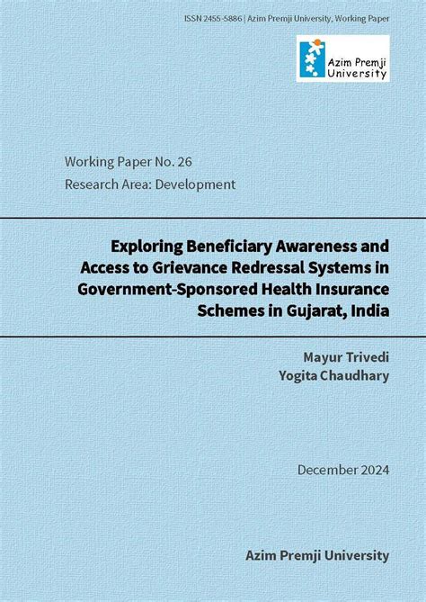 Exploring Beneficiary Awareness and Access to Grievance Redressal ...