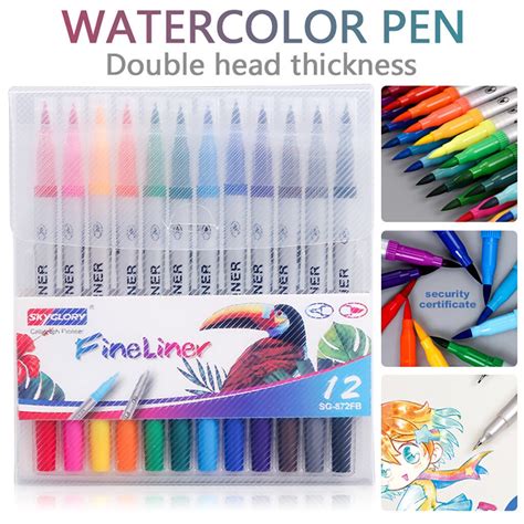 Child Color Pen Set Marker Watercolor Brush Oily C... – Vicedeal