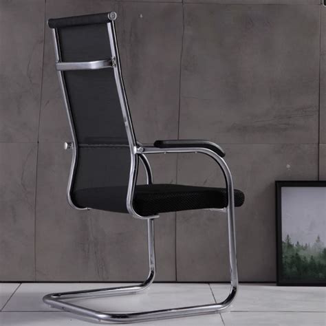 Homegenic S Type Cantilever Mesh Office Visitor Chairs (Stainless Stee ...