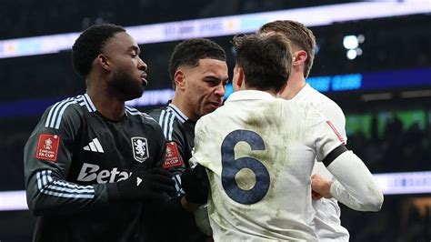 Chaotic Scenes! Tottenham & Aston Villa Players Clash In Ugly Post ...
