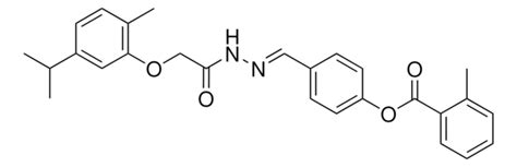 4-(2-((5-ISOPROPYL-2-METHYLPHENOXY)AC)CARBOHYDRAZONOYL)PHENYL 2 ...