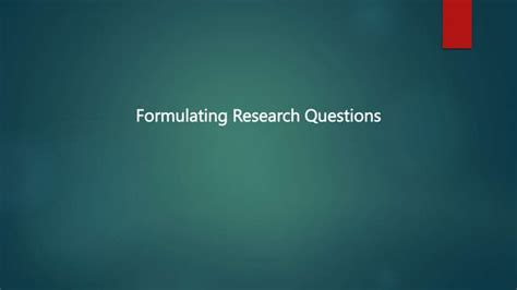 Image result for Formulating Research Questions