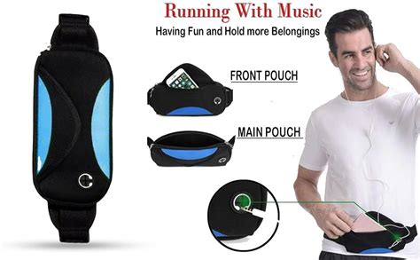 Gilary Waterproof Waist Bag Travel Handy Hiking Zip Pouch Document ...