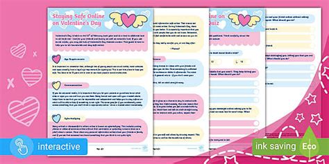 Staying Safe Online - Valentine's Edition