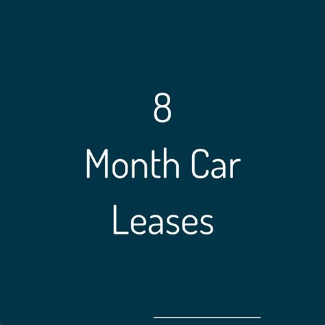 8-Month Car Leases | Short-Term Car Leasing