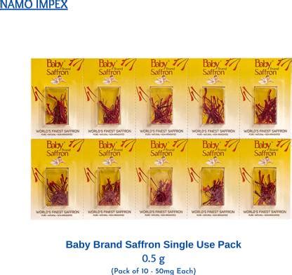 Baby Brand Saffron Kesar Suitable for Pregnant Women Single Use Pack ...