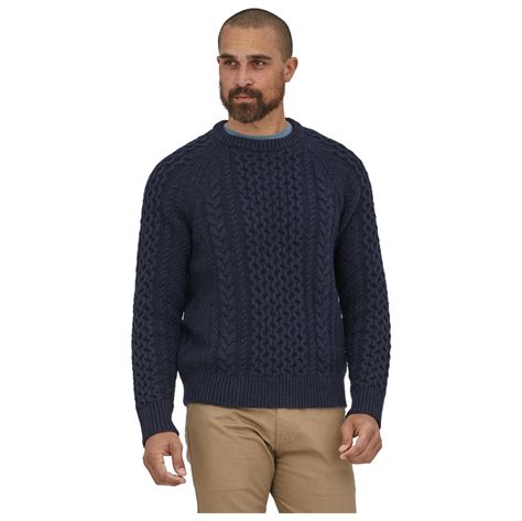 Patagonia Recycled Wool Cable Knit Crewneck Sweater - Jumper | Buy ...