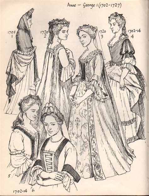 Early 1700's Women's Fashion - a little late for Cyrano but good ...