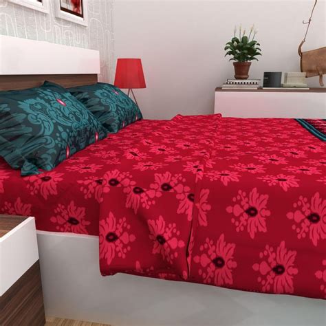 Buy SPACES Miami Printed Bedding Set with Comforter - 4 Pcs from Spaces ...