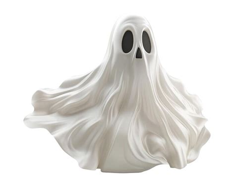 Cute ghost isolated on white background ideal for halloween themed ...