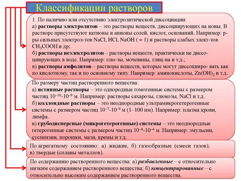 Растворы и их классификация - online presentation