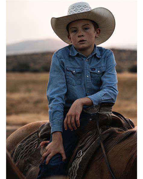Boys Grey Snap Western Shirts