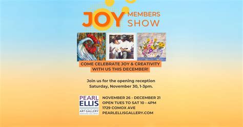 Pearl Ellis Gallery Presents Joy – A Celebration of Art and Community ...