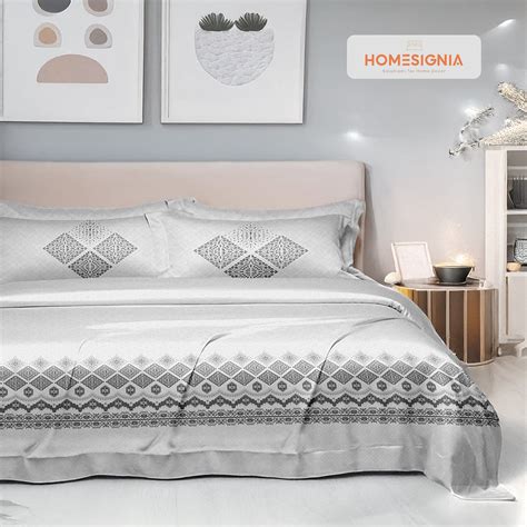 Luxury Beige & Black Cotton Bedsheet Set – Homesignia