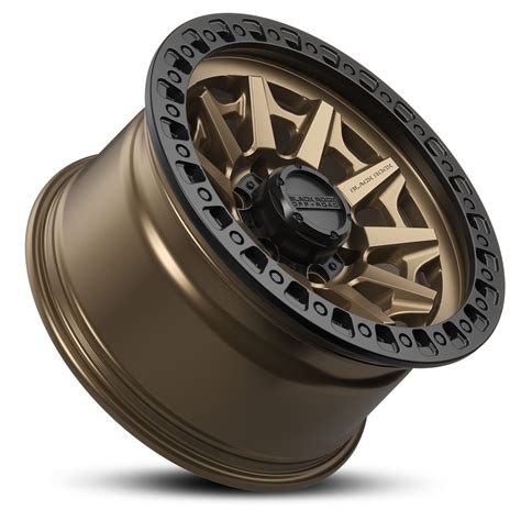 BLACK ROCK CAGE DARK BRONZE WITH BLACK RING 16X8.5 6X139.7 WHEEL & TYRE ...