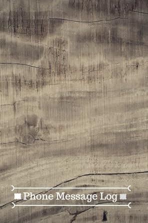 Buy Phone Message Log: Faux Wood Effect DesignTelephone Memo Journal ...