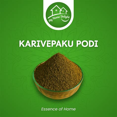 Karivepaku Podi – Homemade Curry Leaf Powder | My Home Delight